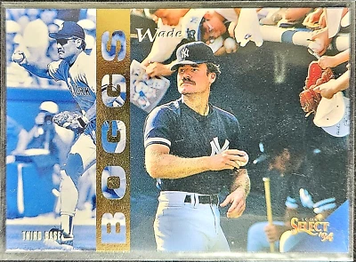 Wade Boggs 1994 Score Select / Pinnacle New York Yankees MLB Card #156 RAW EX-NM - Image 1 of 4