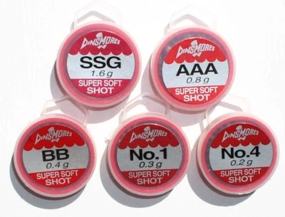 Dinsmores Schrotblei Sortimente + Single Shot, SSG, AAA, BB, N° 1, Super Soft - Bild 1 von 3