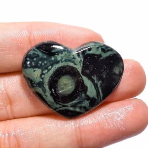 37 Carat AAA Natural Star Galaxy Jasper Heart Shape Cabochon Cut Loose Gemstone - Picture 1 of 4