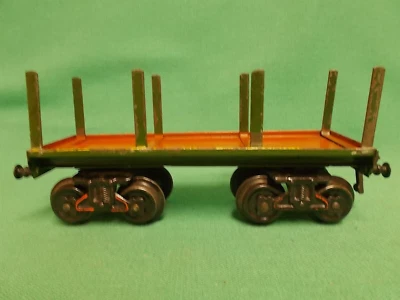 BING Spur 1 DREHGESTELL HOLZ / STROHBALLENWAGEN um 1910, Spur 1 - Bild 1 von 4