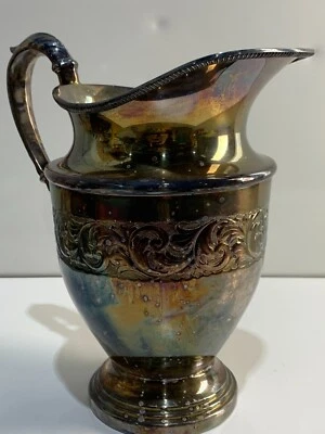 Silver Plated Jug- HAND CHASE (Sheffield Reproduction) Foto 1 de 4