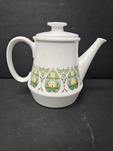 MCM Vintage Noritake Progression Teapot Palos Verde Pattern Green/Yellow Flowers - Bild 1 von 8