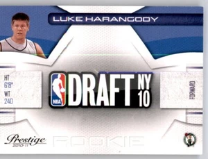 2010-11 Prestige NBA Draft Luke Harangody #d /499 Rookie RC Parallel Celtics #33 - Picture 1 of 2
