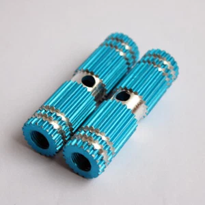 1 Paar Mini Blau Premium Legierung Fußstifte für BMX Mountain Standard Fahrräder - Bild 1 von 4