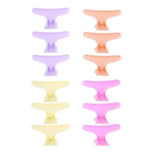 Sonew 12Pcs / Set Colorful Hair Clips Lovely Butterfly Holding Hair Hold Clip Ha - Picture 1 of 12