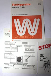 WhiteWestinghouse Refrigerator G H J K L Z Series Owner Manual Vintage PREOWNED - Picture 1 of 5