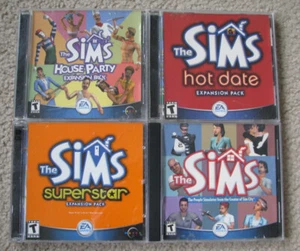 Sims Game Lot - Original House Party Hot Date Superstar Expansion Pack PC - Picture 1 of 1