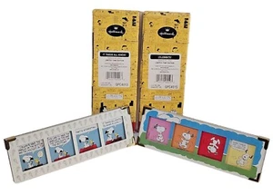 Menge 2 Hallmark Peanuts Gallery Limitierte Auflage Gerahmte Cartoon Streifen 2000 Vintage - Bild 1 von 15