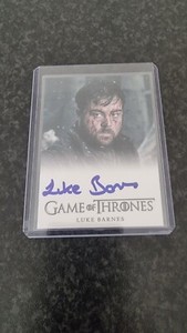 Rittenhouse Game Of Thrones Auto Luke Barnes Rast Season 3
