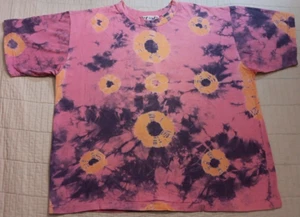 Vtg Unisex Medium Bravo Floating Iris Orb Tie Dye T Shirt - Picture 1 of 7