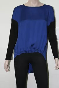 COCO Women Long Sleeve Colorblock T Shirt Blouse Loose Pullover Tunic Tops Tee S - Picture 1 of 9
