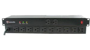 12 OUTLET Ochrona przeciwprzepięciowa RACK MOUNT LISTWA ZASILAJĄCA BAR EMI / RFI Filtrowanie szumów - Zdjęcie 1 z 1