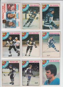 78/79 OPC Pittsburgh Penguins w/RCs + Insert (13 Cards) Anderson Malone RC + - Bild 1 von 4