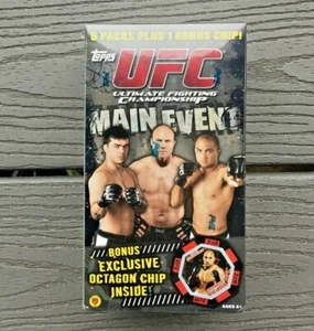 TOPPS UFC ULTIMATE FIGHTING CHAMPIONSHIP MAIN EVENT 5 PKS + BONUS CHIP 30944 F/S - Picture 1 of 6