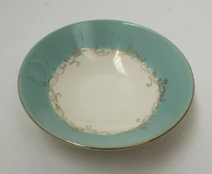 Lifetime China Dessert Sauce Bowl Dish Robins Egg Blue Gold Trim - Picture 1 of 3