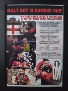 Michael Smith 2023 campione del mondo di freccette - stampa souvenir - Foto 1 di 5