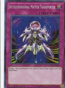 YUGIOH HOLO CARD INTERDIMENSIONAL MATTER TRANSPORTER LCKC-EN052 1ST EDITION - Picture 1 of 1