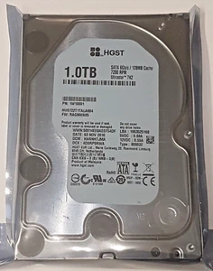 1 TB SATA HGST Ultrastar 7K2 HUS722T1TALA604 7200rpm 128MB 3.5 " Hard Drive New - Picture 1 of 1
