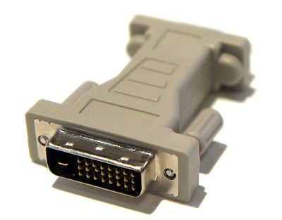 DVI Male to Analog VGA HDB15F Female Adapter Connector - Image 1 of 2