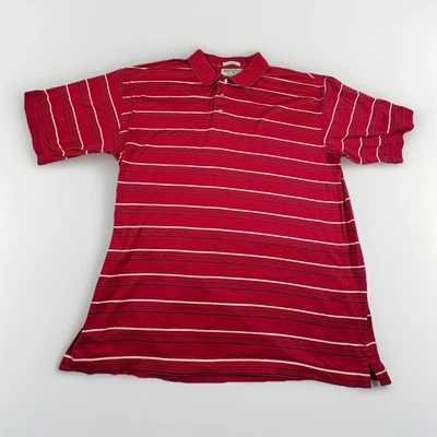 Polo de golf vintage Boca Classics para hombre talla XXL rojo/azul algodón mercerizado (A28) Foto 1 de 4