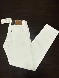 Levi's Premium 511 Slim Fit Slim Leg Stretch Zip Fly Jeans 33x 34 White Stains - Picture 1 of 13