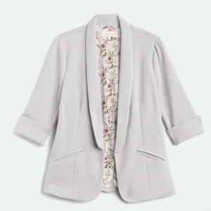 $88 Skies Are Blue Women's Hannah Modal Scuba Blazer Jacket SZ S - Picture 1 of 8