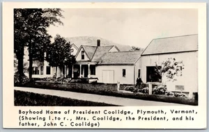 Postcard Plymouth Vermont Coolidge Home 1900s RPPC historical - Picture 1 of 2