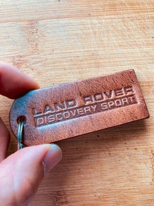 Leder Schlüsselanhänger leather keychain - Land Rover Discovery Sport OG - Picture 1 of 4