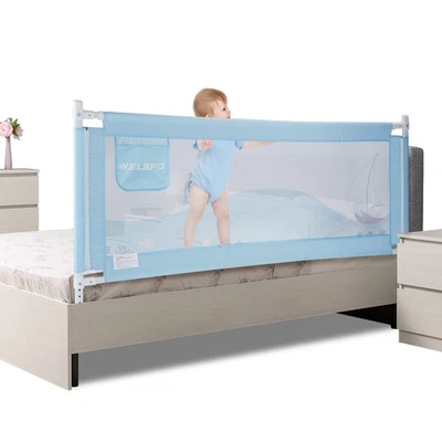 Protector de cama barandilla abatible para cuna convertible, niños dobles, dobles, si... Foto 1 de 4