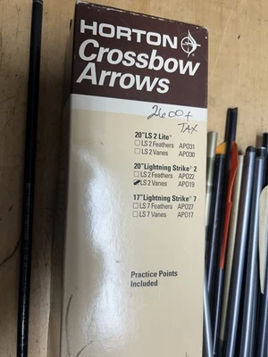 20 pernos/flechas de aluminio para ballesta Horton Foto 1 de 3