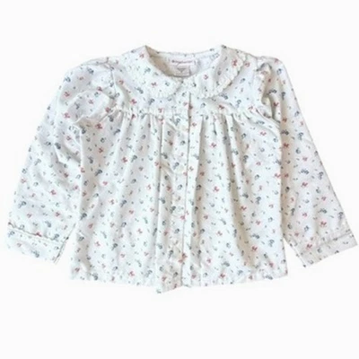 Top de pijama American Girl Emily para niñas M retirado blanco floral vintage 2006 Y2K Foto 1 de 4