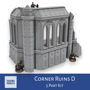 Corner Ruins D | Kalthan | Industrial Terrain Scenery for Tabletop Wargaming - Picture 1 of 8