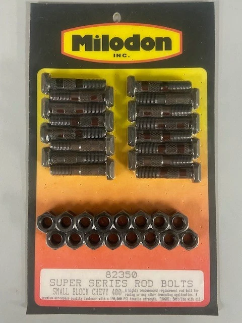 Pernos de varilla Milodon 82350 Super Series bloque pequeño Chevy 400 Foto 1 de 1
