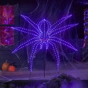 5.5 Ft. Halloween Classics LED Spider Silhouette H43 Halloween - Picture 1 of 6