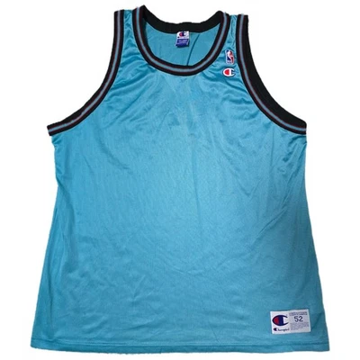Vintage Champion NBA Jersey Teal Blue Sleeveless XX-Large Mens (J) - Image 1 of 4