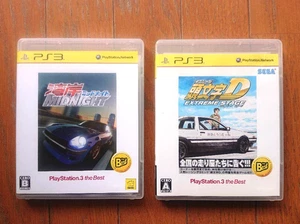 Lot 2 PS3 Initial D Extreme Stage & Wangan Midnight Set Japanese Tested - Picture 1 of 3