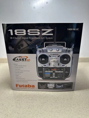 Used Futaba T18SZ 【 Mode 2 】 Transmitter RC Remote Control Tested Working Japan - Image 1 of 4