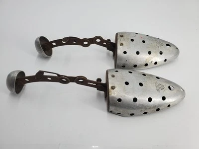 Zapatos de metal plegables de aluminio vintage de 1909 10D (C28)** Foto 1 de 4