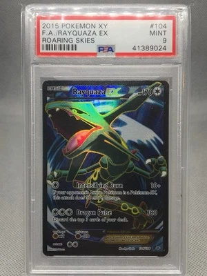2015 POKEMON XY ROARING SKIES #104 FULL ART/RAYQUAZA EX PSA 9 - Image 1 of 2
