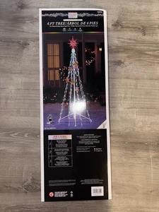 Gemmy Orchestra of Lights 6 ft 156 LED Color Changing Lights Tree New 5969251 - Picture 1 of 5