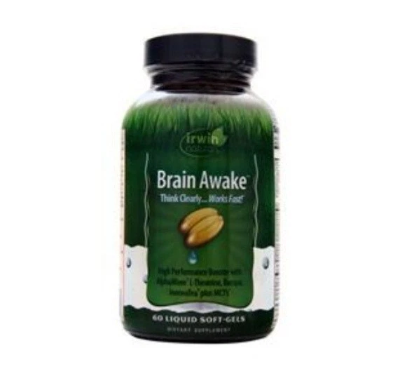 Irwin Naturals Brain Awake 60 cápsulas blandas líquidas  Foto 1 de 2