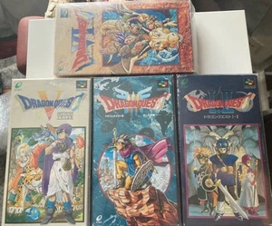Dragon Quest 1 2 3 5 6 II III V VI SFC RPG Famicom SNES complete Enix Bundle - Picture 1 of 5
