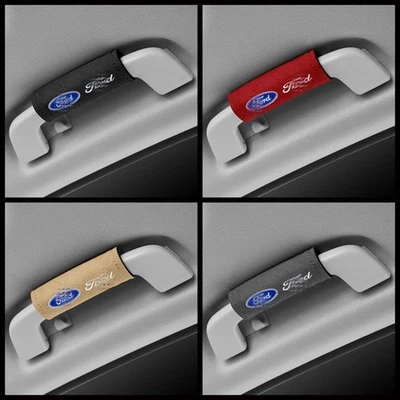 4X suitable For Ford Car Roof Handle Armrest Protective Accessories black/red - Image 1 of 4