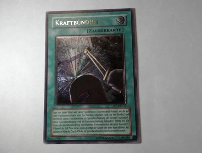 Yugioh KRAFTBÜNDNIS , crv-de037 Ultimate Rare deutsch Excellent  - Bild 1 von 4