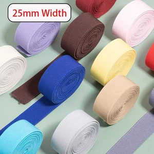 25mm Flat Elastic Band Sewing Strap Waist Bands for Making Dresses / Sandals - Picture 1 of 32