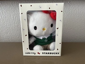 Brandneu in ungeöffneter Verpackung Hello Kitty Starbucks exklusives Plüschtier - Bild 1 von 7