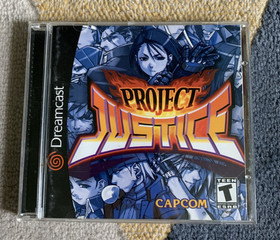 Project Justice Sega Dreamcast Complete CIB Disc Case Manual Tested Works