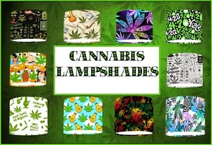 Pantalla de lámpara de cannabis sombra luz hierba hoja de luz ganja marihuana 20 cm x 18,5 cm - Imagen 1 de 12