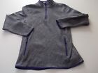 Crane 1/4 zip Fleece Sweatshirt Womens Size 12 M Grey Purple technical outdoors