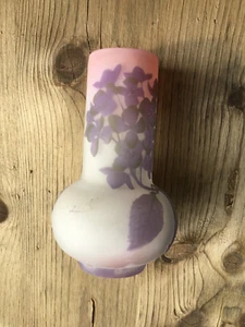 Emile Gallé Vase Glas Original Jugendstil Art Nouveau Nancy gebraucht ca. 1900 - Bild 1 von 11